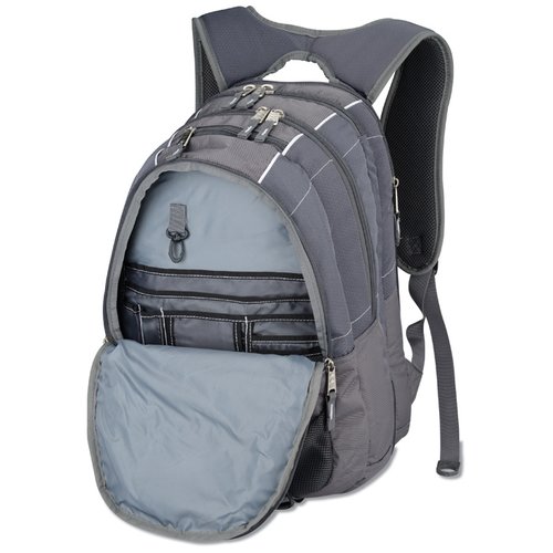 Additional Image 2 - a grey backpack with a white background