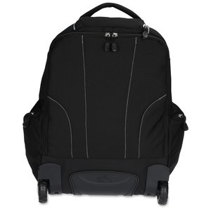 Additional Image 1 - a black backpack with wheels