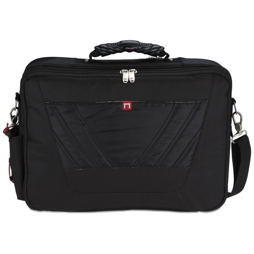Additional Image 2 - a black briefcase with a strap
