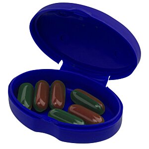 Additional Image 1 - a green container with red and black pills inside