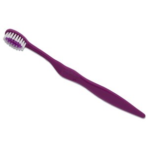 Additional Image 2 - a purple toothbrush with a white bristles