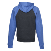 View Image 3 of 3 of J. America Tri-Blend Colorblock Full-Zip Hoodie - Embroidered