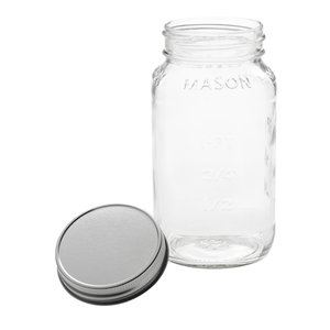 Additional Image 1 - a glass jar with a white lid
