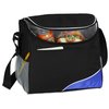 Additional Image 1 - a black and blue bag with a zipper