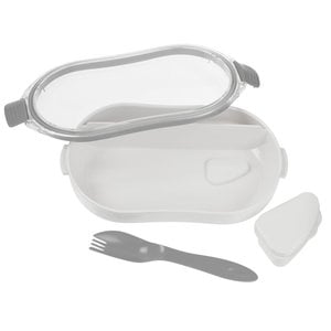 Additional Image 1 - a white bag with a strap and a spoon