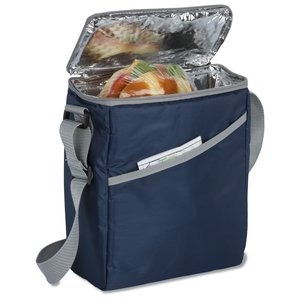 Additional Image 1 - a blue cooler with a strap