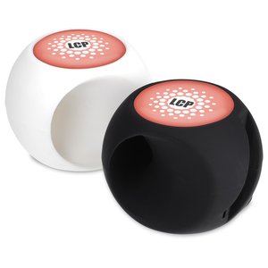 Additional Image 3 - a black and white object with red center