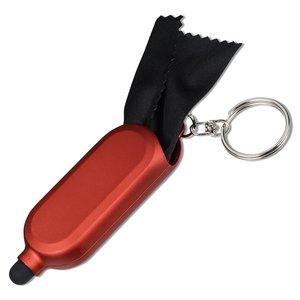 Additional Image 1 - a red keychain with a black strap
