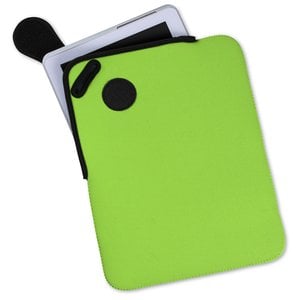 Additional Image 1 - a green card holder with black circles