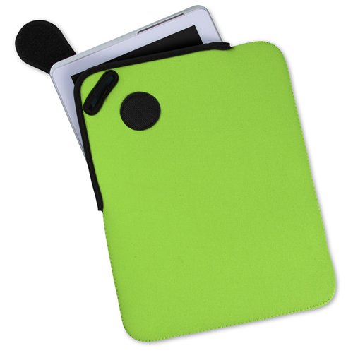 Additional Image 1 - a green card holder with black circles