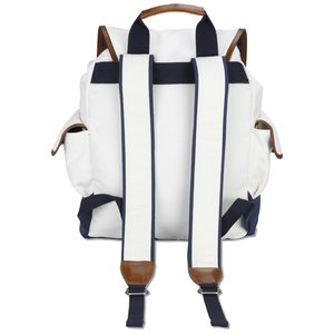Additional Image 2 - a white backpack with black straps