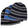 View Image 2 of 2 of Waffle Knit Beanie Stripes