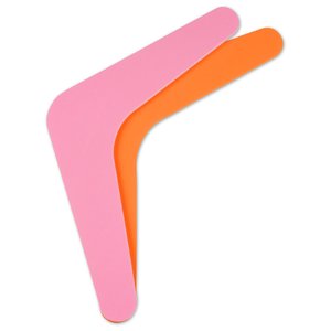 Additional Image 1 - a pink and orange boomerang