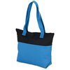 View Image 2 of 3 of Neon Two Tone Accent Zipper Tote