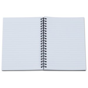Additional Image 1 - a white notebook with a metal spiral