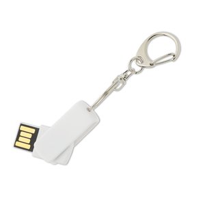 Additional Image 3 - a white usb cable with a keychain