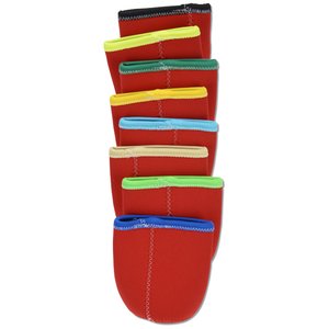 Additional Image 11 - a red sock with multi colored stripes