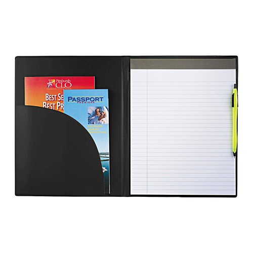Additional Image 1 - a black folder with a white cover