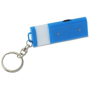Additional Image 1 - a blue and white key chain