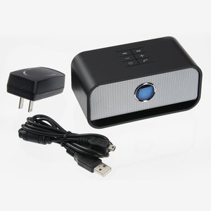 Additional Image 3 - a black and white rectangular device with a power cord
