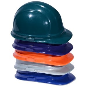 Additional Image 3 - a stack of plastic helmets