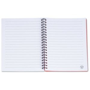 Additional Image 1 - a white notebook with a metal strip