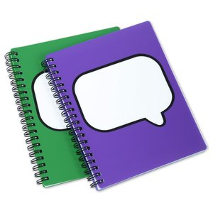 Additional Image 4 - a pair of notebooks with a white speech bubble cut out