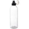 Additional Image 1 - a clear plastic water bottle with a black lid