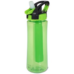 Additional Image 1 - a green water bottle with a black lid