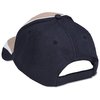 a black and white baseball cap