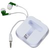 View Image 3 of 4 of Ear Buds with Square Case - White