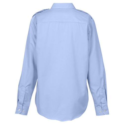 Additional Image 1 - a blue shirt with long sleeves