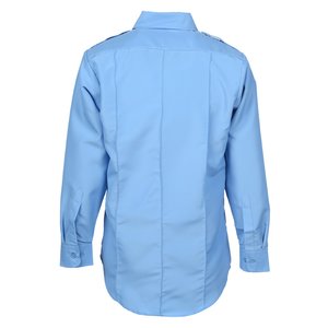 Additional Image 1 - a blue shirt with a long sleeve