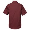 View Image 2 of 3 of Broadcloth Short Sleeve Café Shirt - Men's