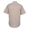 View Image 2 of 3 of Broadcloth Short Sleeve Banded Collar Shirt - Men's