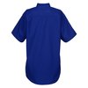 View Image 2 of 3 of Broadcloth Short Sleeve Banded Collar Shirt - Ladies'