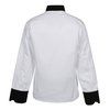 View Image 3 of 3 of Ten Black Button Chef Coat with Black Trim