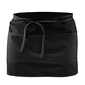 Additional Image 1 - a black apron with a tie