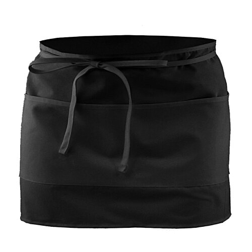 Additional Image 1 - a black apron with a tie