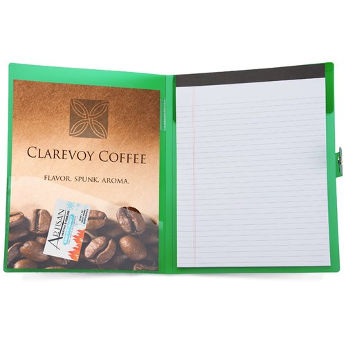 Additional Image 1 - a green and white folder with a green border