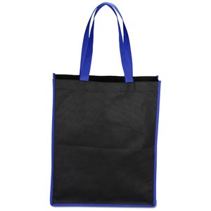 Additional Image 1 - a black bag with blue handles