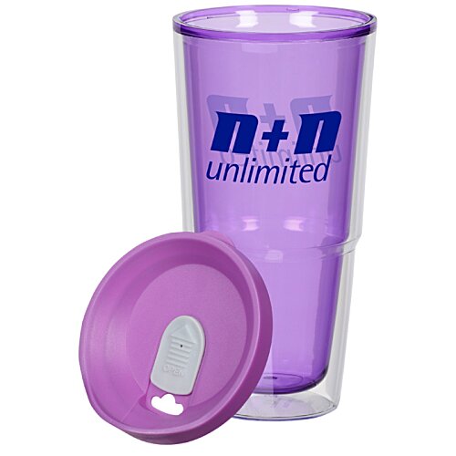 Additional Image 1 - a purple cup with a lid