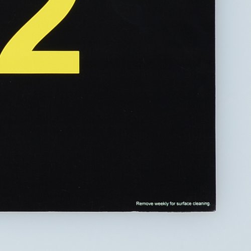 Additional Image 1 - a black and yellow sign