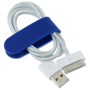 Additional Image 3 - a blue and white cable holder