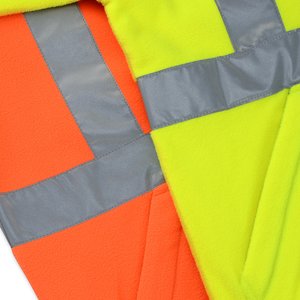 Additional Image 2 - a close up of a yellow and orange vest