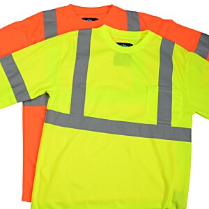 Additional Image 3 - a yellow and orange reflective shirt