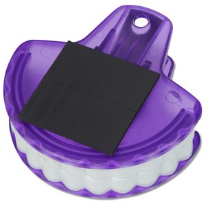 Additional Image 1 - a purple plastic object with fake teeth