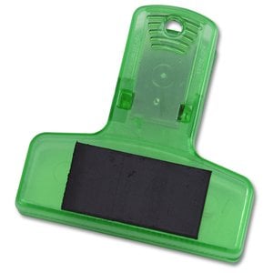 Additional Image 1 - a green clip with a black label