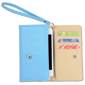 Additional Image 2 - a blue and beige case with a blue strap