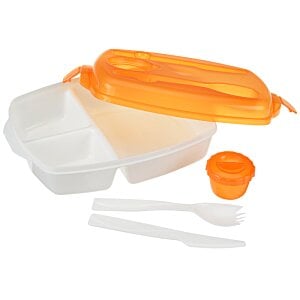 Additional Image 1 - a plastic container with a lid and spoon